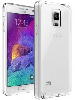 Note 4 Case, LK [Air Hybrid] Ultra Slim Shockproof [Crystal Clear] Back Protective Case + TPU Bumper Cover for Samsung Galaxy Note 4 (Clear)	