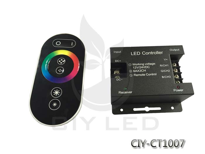 LED RGB/CCT/Single Color Controller RF touch panel remote controller