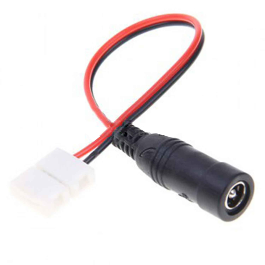 LED Strip Power Connector - Barrel - 10mm Width - Single Color