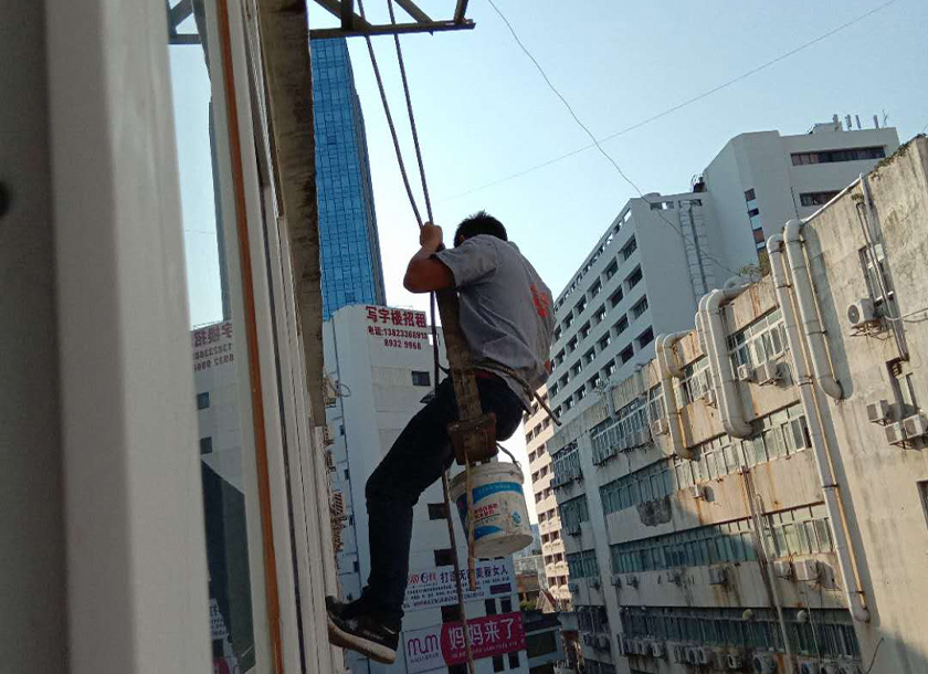 外墙高空作业防水